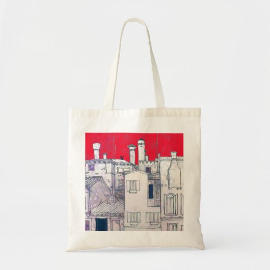 architectonische schets tote bag (Voorkant)