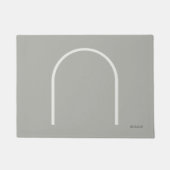 Architectonische Steen Grijze Arch Japandi Stijl M Deurmat (Voorkant)
