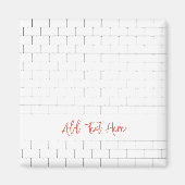 Architectonische Subway Tegel Modern Classic Eigen Magneet (Voorkant)