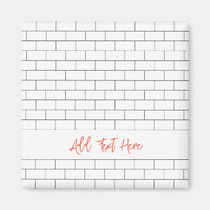 Architectonische Subway Tegel Modern Classic Eigen Magneet