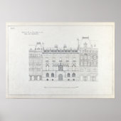  architectonische tekeningen van Hallwyl House Poster (Voorkant)