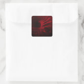 Architect's Dream Abstracte Fractal Art Vierkante Sticker (Tas)