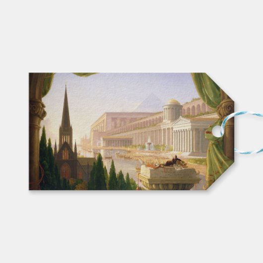 Architect's Dream (door Thomas Cole) Cadeaulabel (Voorkant (Horizontaal))