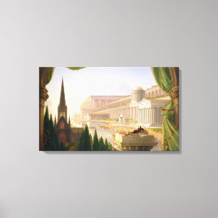 Architect's Dream (door Thomas Cole) Canvas Afdruk