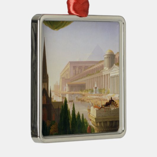 Architect's Dream (door Thomas Cole) Metalen Ornament (Rechts)