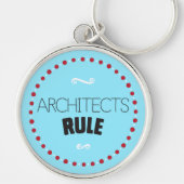 Architects Rule Sleutelhanger - blauw (Voorkant)