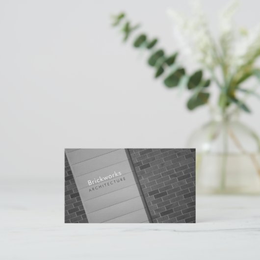 Architecturaal Abstract Visitekaartje (Staand voorkant)