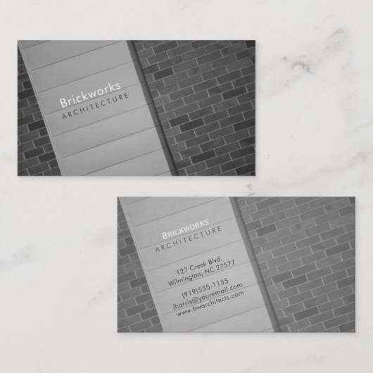 Architecturaal Abstract Visitekaartje (Voorkant / Achterkant)