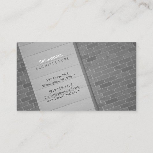 Architecturaal Abstract Visitekaartje (Achterkant)