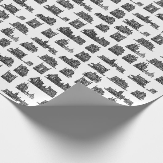 Architecturaal cadeautje cadeaupapier (Hoek)