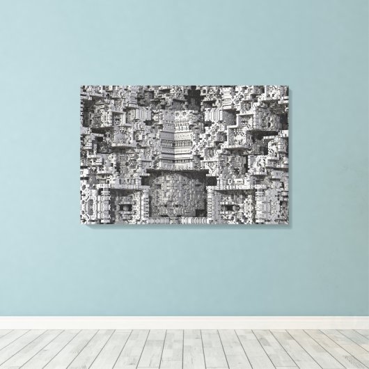 architecturaal canvas afdruk (Insitu (Houten vloer))