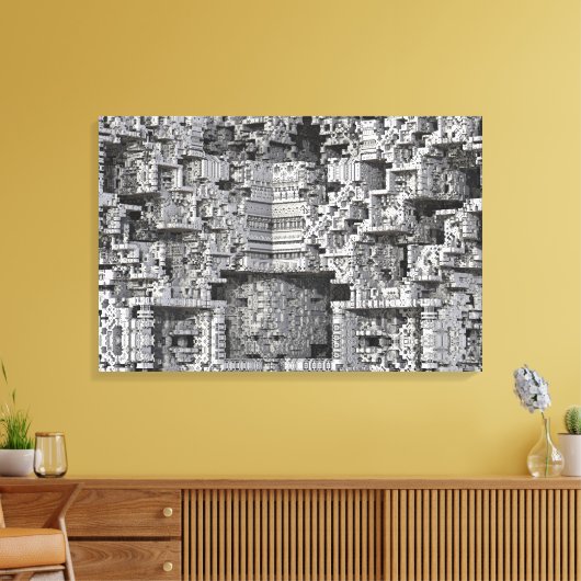 architecturaal canvas afdruk (Insitu (Woonkamer))