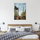 Architecturaal Capriccio met predikant Canvas Afdruk (Insitu (Slaapkamer))