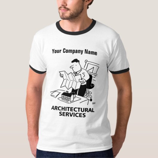 Architecturaal Cartoon T-Shirt (Voorkant)