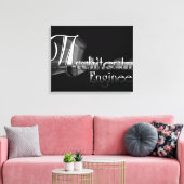 Architecturaal Engineer Typografie Artwork Canvas Afdruk (Insitu (Woonkamer))