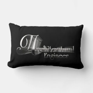 Architecturaal Engineer Typografie Artwork Kussen