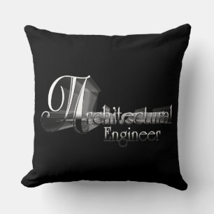 Architecturaal Engineer Typografie Artwork Kussen