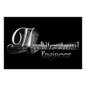Architecturaal Engineer Typografie Artwork Perfect Poster (Voorkant)