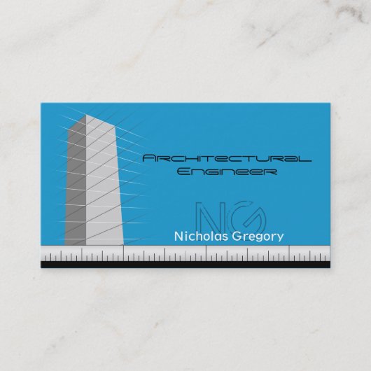 Architecturaal Engineering Blue Visitekaartjes (Voorkant)