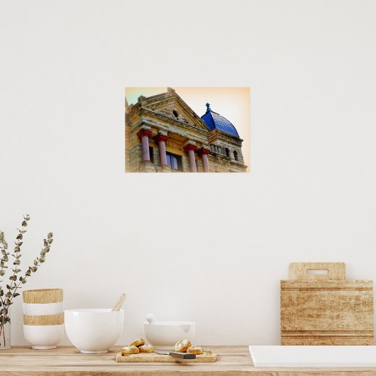 Architecturaal gebouw Fotografische kunst Afdrukke Poster (Keuken)