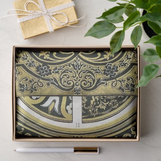 Architecturaal goud- en zwart ontkoppelpapier tissuepapier (Geschenk)