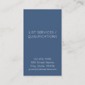 Architecturaal Huis Schetsen Verticaal Visitekaartje (Achterkant)