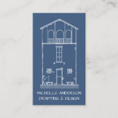 Architecturaal Huis Schetsen Verticaal Visitekaartje (Voorkant)