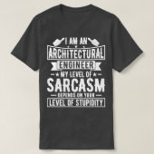 Architecturaal ingenieur Architecture Engineering T-shirt (Design voorkant)