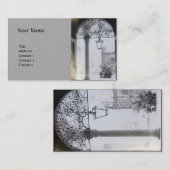 ARCHITECTURAAL INTERIEUR MET IJZEREN DEUR Grijs Pa Visitekaartje (Voorkant / Achterkant)
