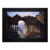 Architecturaal landschap met een kanaal foto afdruk (Voorkant)