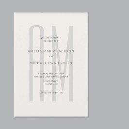 Architecturaal Monogram Minimaal Kaart