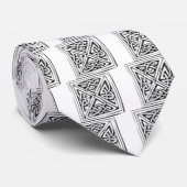 Architecturaal Motif Stropdas (Opgerold)