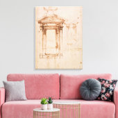 Architecturaal onderzoek canvas afdruk (Insitu (Woonkamer))