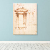 Architecturaal onderzoek canvas afdruk (Insitu (Houten vloer))