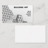 Architecturaal ontwerp met geometrische elementen visitekaartje (Voorkant / Achterkant)