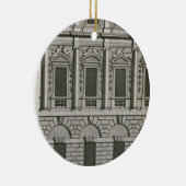 Architecturaal ontwerp waaruit de Palladian-propo  Keramisch Ornament (Rechts)