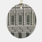 Architecturaal ontwerp waaruit de Palladian-propo  Keramisch Ornament (Links)