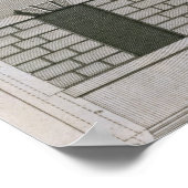 Architecturaal ontwerp waaruit de Palladian-propo  Poster (Hoek)