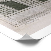 Architecturaal ontwerp waaruit de Palladian-propo Poster (Hoek)