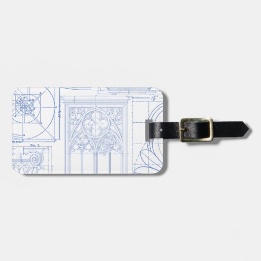 Architecturaal overzicht bagagelabel (Voorkant horizontaal)