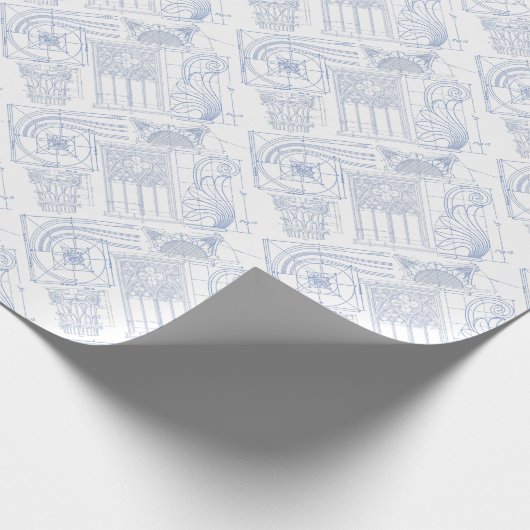 Architecturaal overzicht cadeaupapier (Hoek)