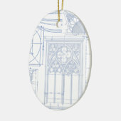 Architecturaal overzicht keramisch ornament (Links)