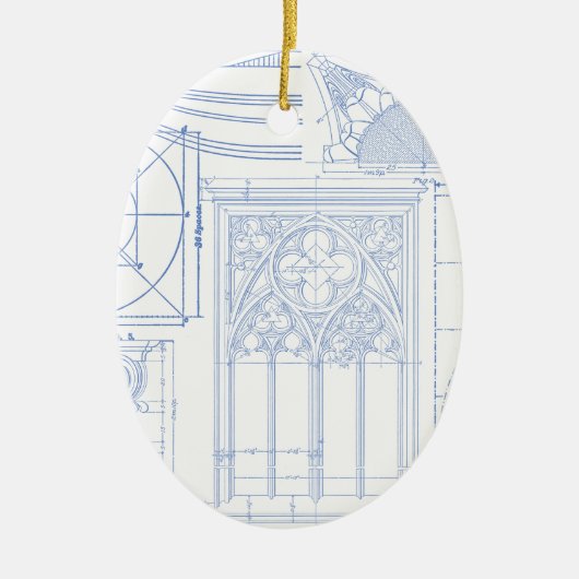 Architecturaal overzicht keramisch ornament (Voorkant)