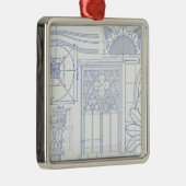 Architecturaal overzicht metalen ornament (Rechts)