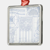 Architecturaal overzicht metalen ornament (Links)