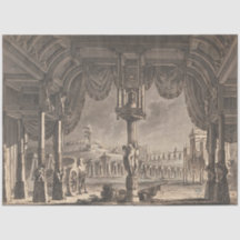 Architecturaal tekening oud Rome-ontledingspapier