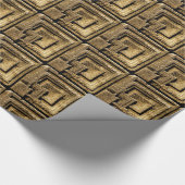 Architecturaal "textiel" Concrete blokpatroon Cadeaupapier (Hoek)