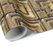 Architecturaal "textiel" Concrete blokpatroon Cadeaupapier (Rol Hoek)