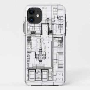 Architecturaal wireframe-telefoongeval Case-Mate iPhone case