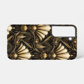 Architectural Art Deco | Black Gold Luxe -  Samsung Galaxy Hoesje (Achterkant horizontaal)